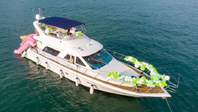 60ft luxury yacht; private charter sailing at Lover's Embankment