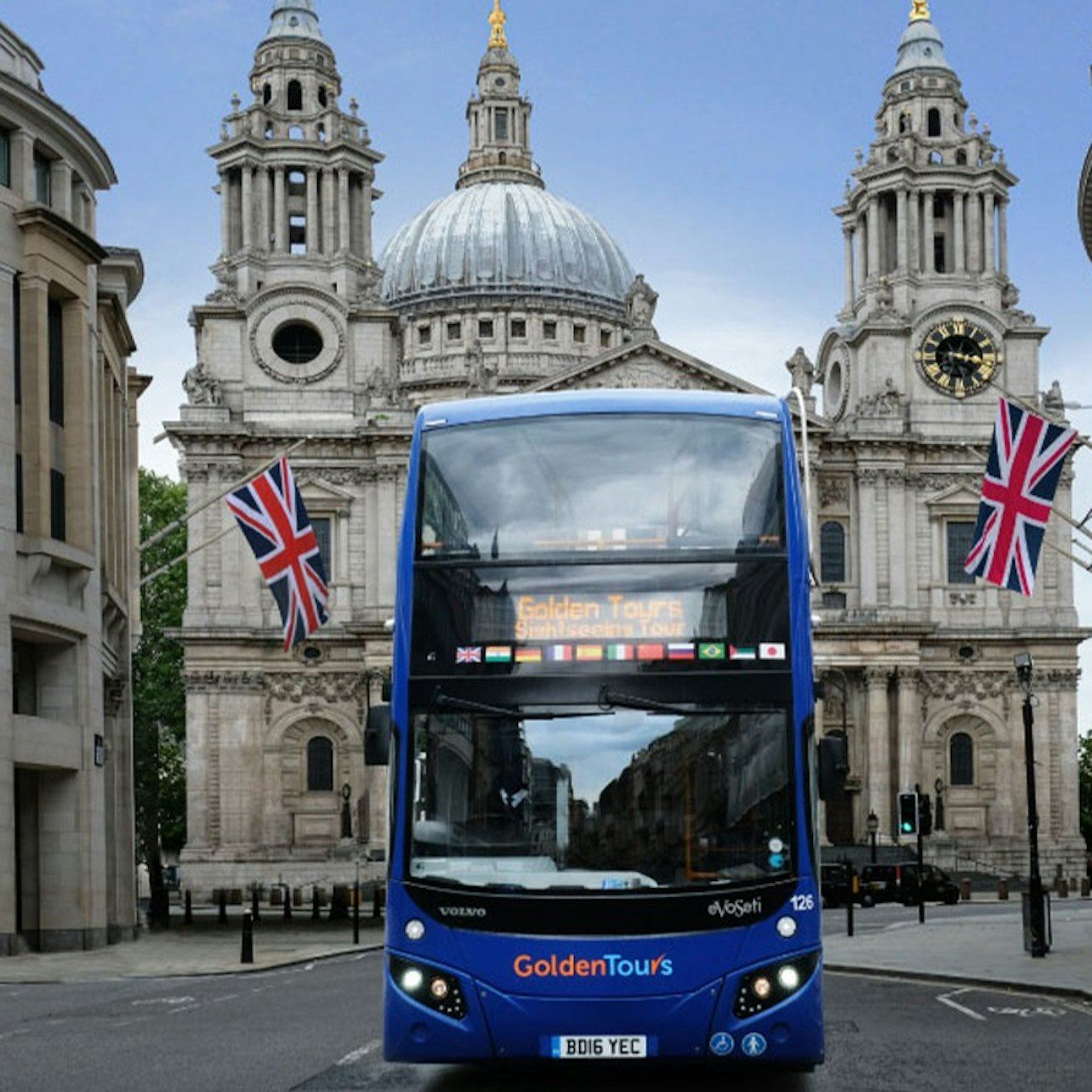 Londres : Circuit en bus à arrêts multiples + guide audio