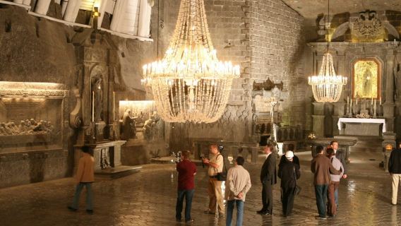 เหมืองเกลือเวียลิชกา: ตั๋วเข้าชมแบบเร่งด่วน + ทัวร์พร้อมไกด์ + บริการรับส่งจากคราคอฟ