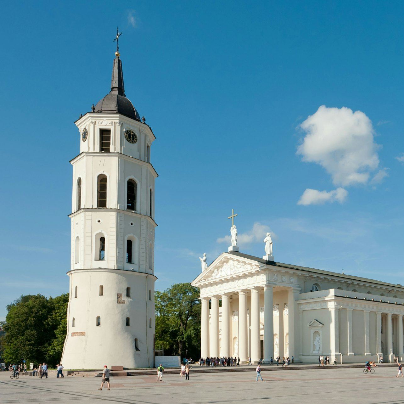 Campanile della cattedrale di Vilnius