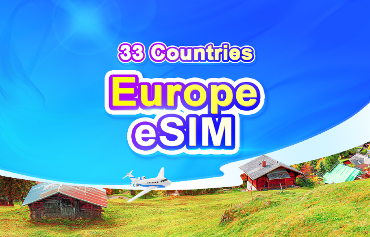 Europa 4G/5G eSIM | Tagespaket/Datenpaket | 1–30 Tage | 24-Stunden-Abrechnung | QR-Code