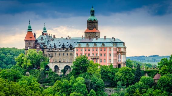 From Wroclaw: Ksiaz Castle and Church of Peace in Swidnica