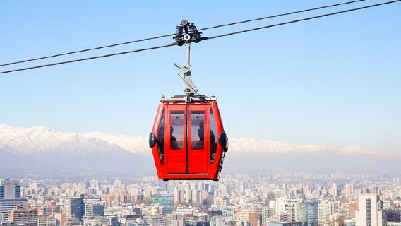 Cable Car, Funicular and Sightseeing Bus in Santiago one day