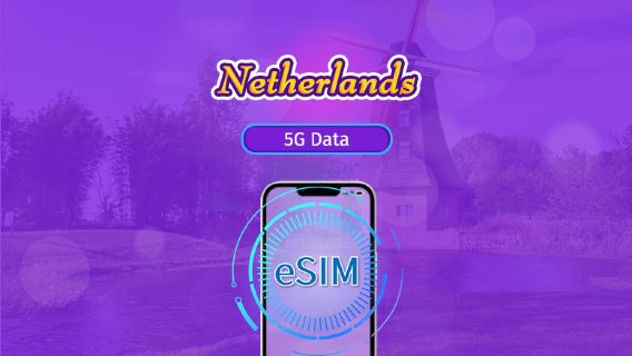 Netherlands | 5G/4G eSIM | Total Package | 24H Billing | 7-30 days | QR code