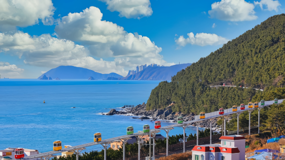 釜山海雲臺藍線公園【天空膠囊&海灘小火車票】