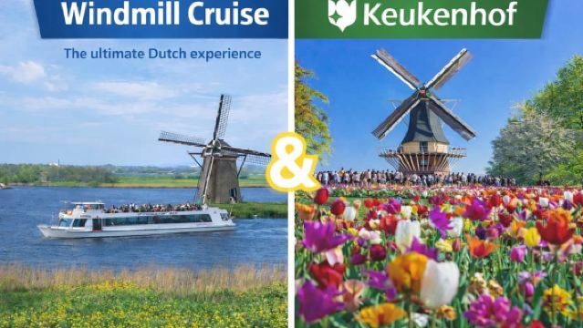 Amsterdam: Tour naar Keukenhof Tuinen met Windmolencruise