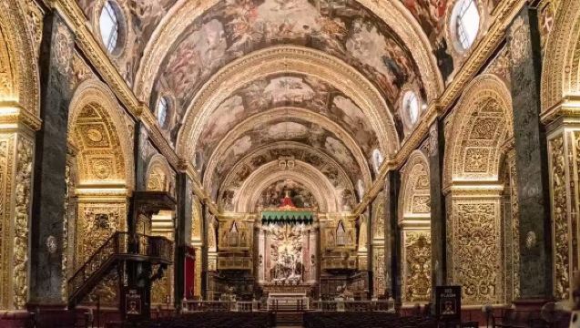 Valletta, Malta: Gua Biru + Bandar Lama Valletta + Katedral St. John + Taman Upper Barrakka