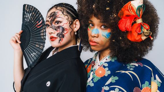 [NINJA Harajuku] Experiencia de estilismo con kimono + maquillaje y peinado creativo + sesión fotográfica