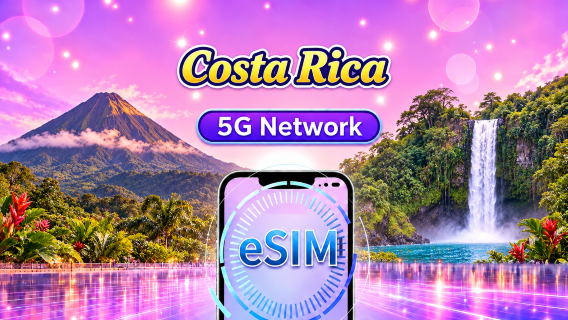 Costa Rica 5G/4G eSIM | supports Google Maps/TikTok | daily package/data package | calendar days billing | 1–30 days | QR code