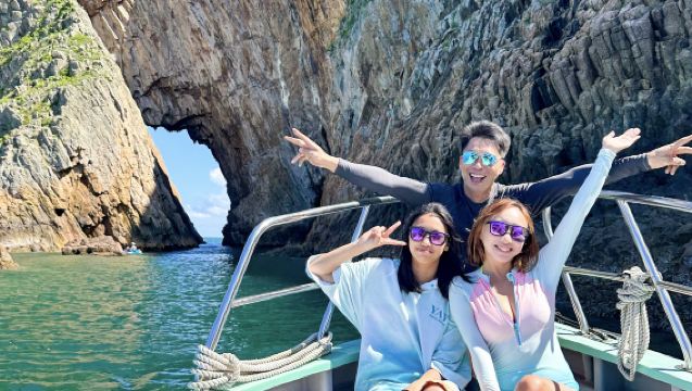 Geopark four-cave volcano sightseeing guided tour