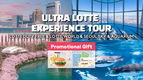 ULTRA LOTTE EXPERIENCE DAY TOUR (Lotte World Adventure+Seoul Sky+Aquarium)