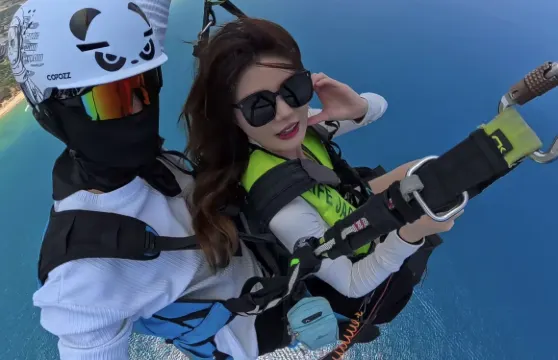 沙河河北沙河西西里滑翔傘滑翔傘飛行體驗【海拔520米，飛行時間4-10分鐘+贈送起飛影片】