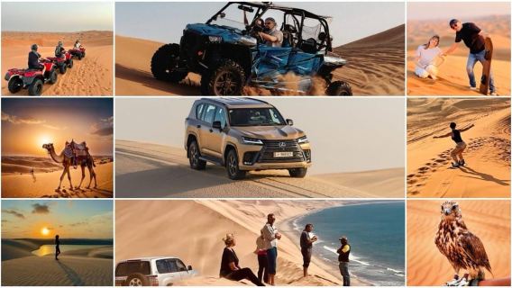 Doha: ATV, Quad/Buggy Dune Bashing, Giro in cammello, Sandboarding