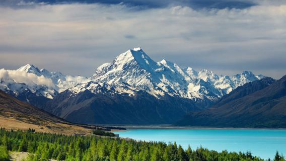 Perjalanan satu hari ke Gunung Cook di Pulau Selatan Selandia Baru (Berangkat dari Christchurch, melewati Lake Tekapo)