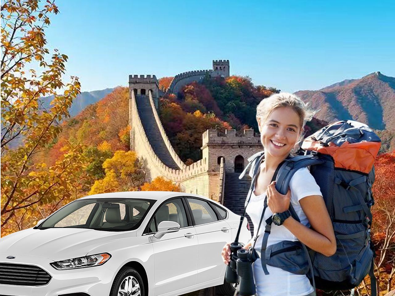 ทัวร์เหมารถส่วนตัว 1 วัน ปักกิ่ง กำแพงเมืองจีน ด่านหวงฮวาเฉิง [แบบส่วนตัว/รวมตั๋ว/บริการรับส่งภายในเขต 5 วงแหวน]