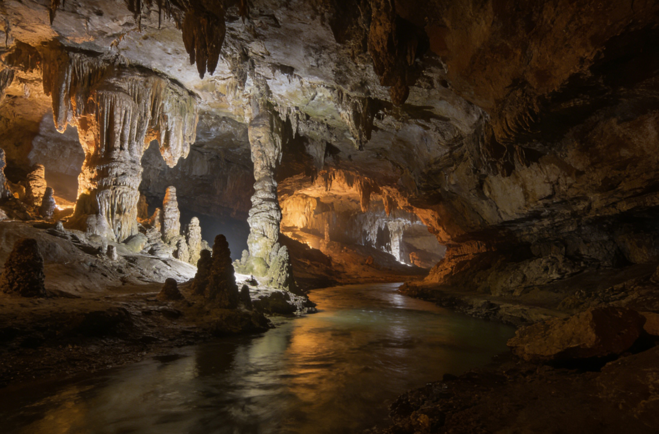 เส้นทางผจญภัยกลางแจ้งสุดตื่นเต้น เดินลอยฟ้า + สำรวจถ้ำหินงอกหินย้อย · กล้ามาเจอกัน!