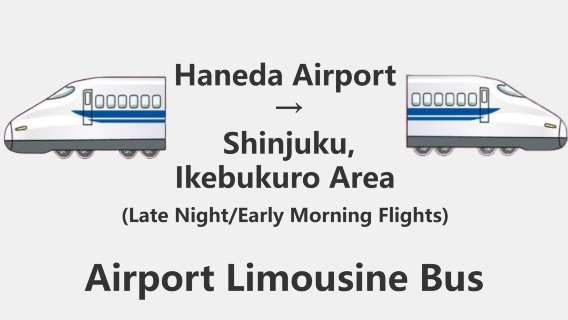 [Limited Time Offer] Limousine Bus Round-Trip Service Between Haneda Airport and Shinjuku/Ikebukuro Areas (Late Night & Early Morning Departure Time Slots)