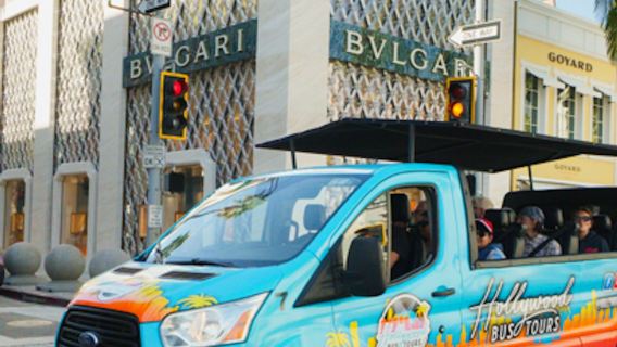 Hollywood, Beverly Hills & Nhà của Người Nổi Tiếng: Tour Tham quan bằng Xe buýt mui trần có hướng dẫn viên