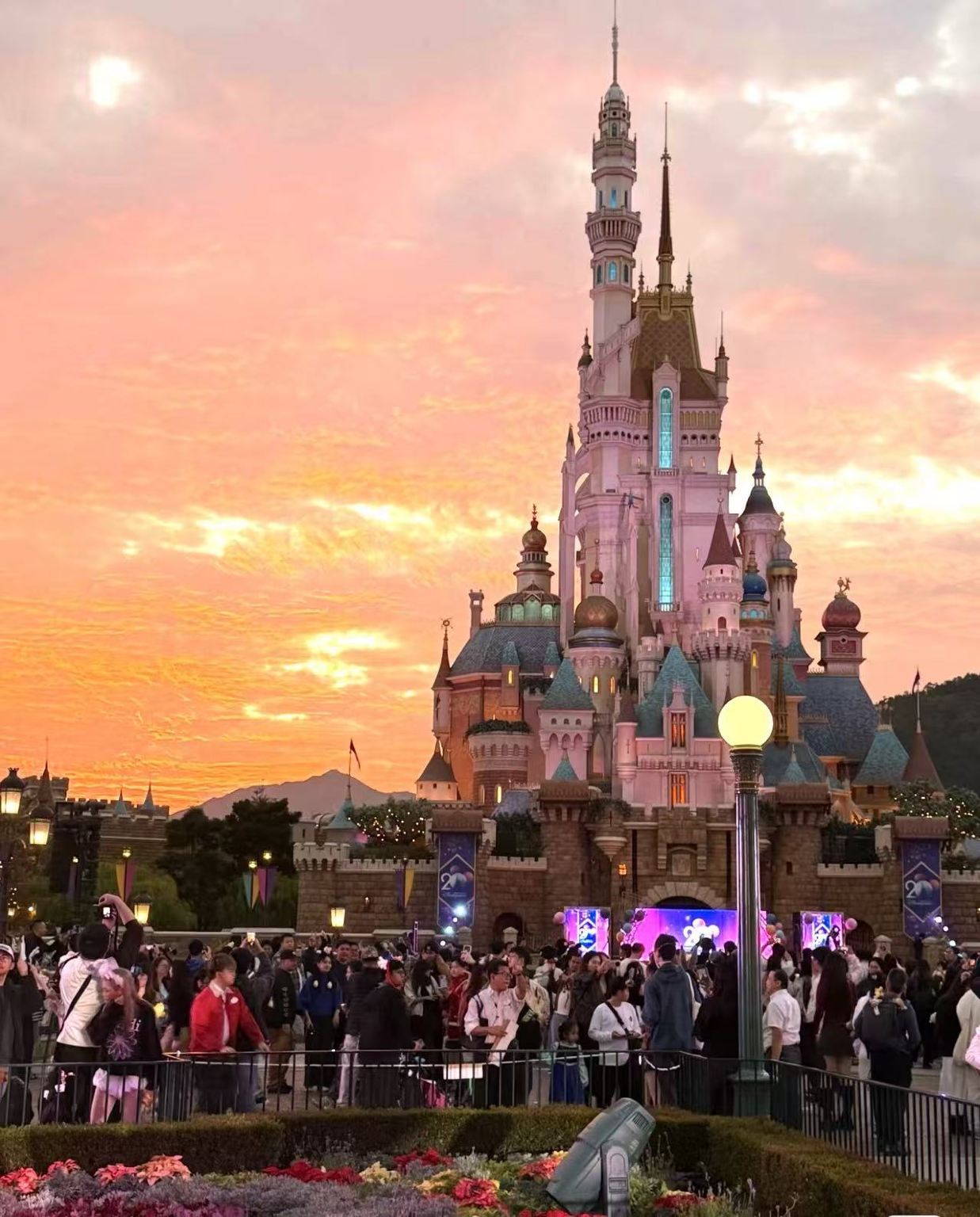 [Hong Kong Disneyland: Fuegos artificiales, cuenta atrás, fiesta de medianoche y excursión de un día con servicio de coche privado con conductor]