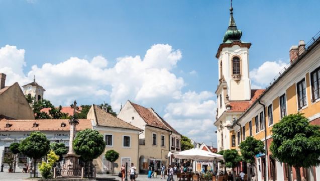 Ungarn Budapest Szentendre + Visegrád Obere Burg [Drehort von "Madrid ist unglaublich"]