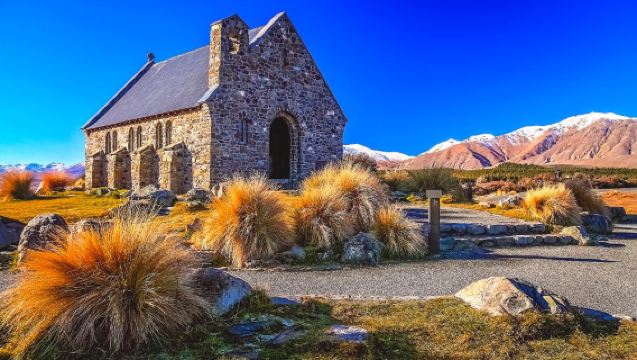 Christchurch + Aoraki + Lake Tekapo + Tagesausflug zur Kirche des Guten Hirten - von Christchurch nach Queenstown