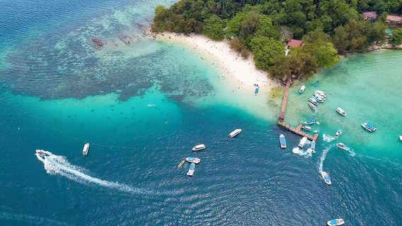 Malásia Kota Kinabalu: Experiência de Mergulho e Snorkel de 2 Horas na Ilha Manukan + Ilha Sapi [Experiência de Snorkel em Duas Ilhas + Paisagens Insulares + Opção de Atividades Aquáticas]