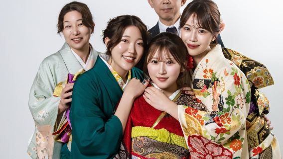 Servizio fotografico privato in kimono per famiglie a Kyoto | Heart Art Photo