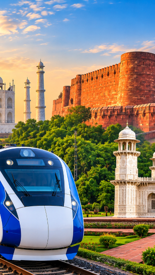 Delhi–Agra Round Trip by Gatimaan Train: Taj Mahal, Agra Fort & Baby Taj All-Inclusive