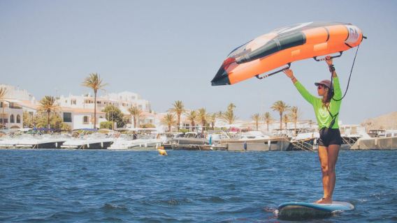 Fornells: Wing Foil Lesson with Gear in Menorca