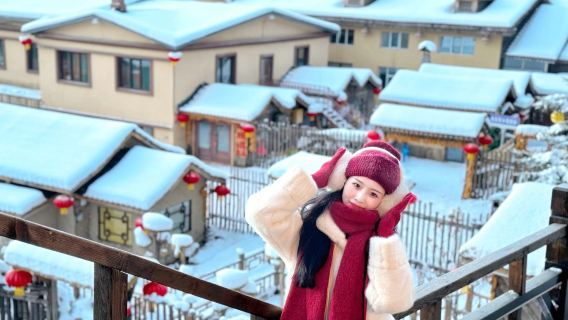 Private group tour to Snow Town (one-day trip) including rafting and night view tour; multiple packages available for your choice.
