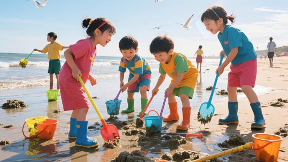【2-6人小團】大連金石灘網紅趕海+漁船出海餵海鷗釣魚體驗