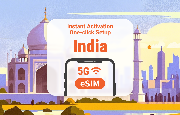 eSIM 5G de India | Soporta ChatGPT y TikTok | 1–30 días | Código QR instantáneo