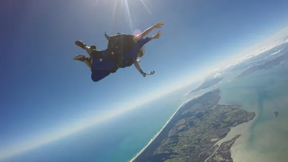 Esperienza di paracadutismo ad Auckland in Nuova Zelanda