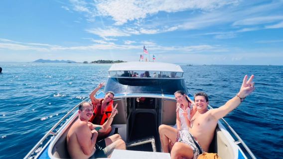 VIP sewa bot persendirian Semporna lawatan sehari snorkeling pantai ekor panjang termasuk makan tengah hari peralatan tiada helah