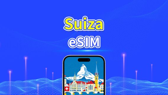 eSIM de Suiza | 5G/4G | Paquete de datos diario/total | 1-30 días | Facturación de 24 horas | código QR