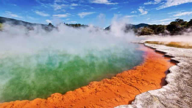 New Zealand Auckland pergi-balik: Kolam Champagne + Pintu Neraka + Hutan Redwood dengan perkhidmatan sewaan peribadi berbahasa Cina yang boleh disesuaikan