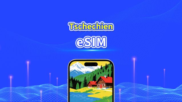 Tschechien eSIM | 4G | Hochgeschwindigkeitsnetzwerk | Tägliches/Gesamtdatenpaket | 24-Stunden-Abrechnung | 1-30 Tage | QR-Code