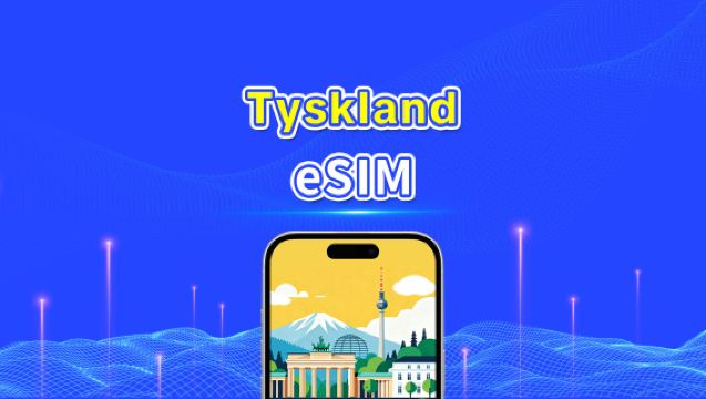 Tyskland eSIM | 5G/4G | Daglig pakke/datapakke | 24 timer | 1-30 dage | QR-kode