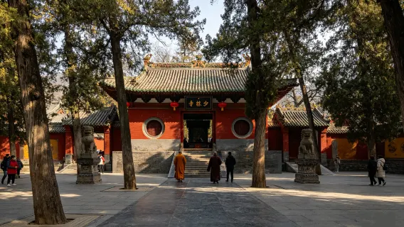 Watch Wushu Performance | Songshan Shaolin Temple & Longmen Grottoes Day Tour | Optional Paid Upgrade to Mercedes‑Benz group| 15‑Person Premium Small Group Available