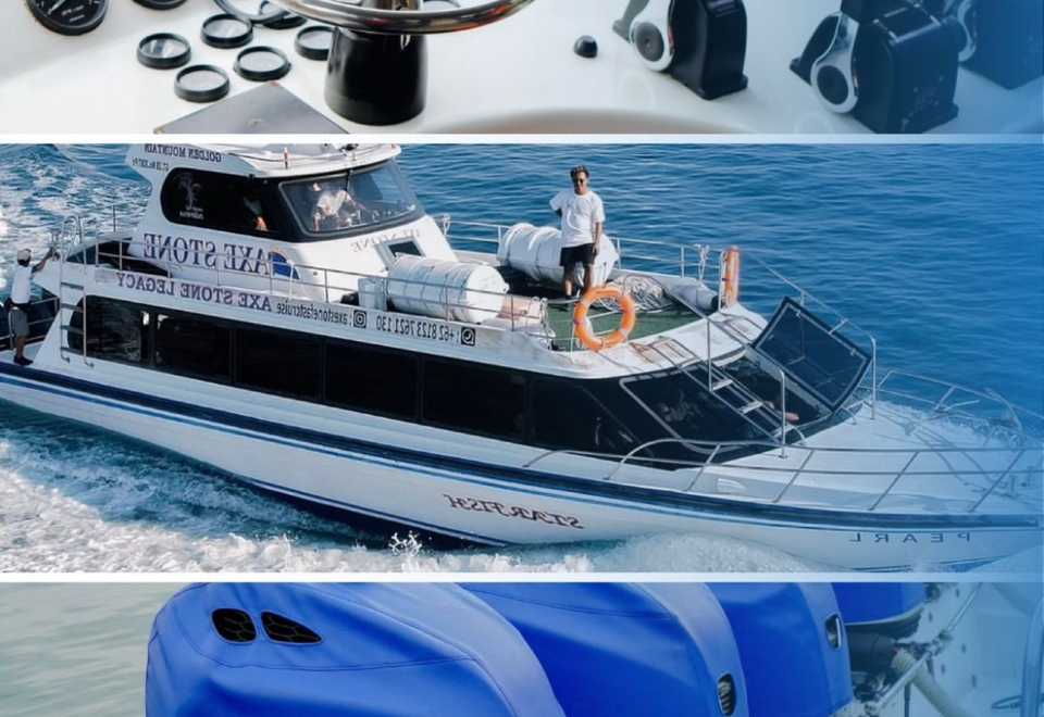 ヌサペニダ高速ボート乗船チケット：サヌール～バンジャルニュー桟橋