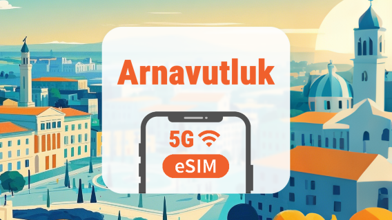 Arnavutluk 5G eSIM | Çift Şebeke • Tüm AI & TikTok | 1–30 Gün | QR Kod