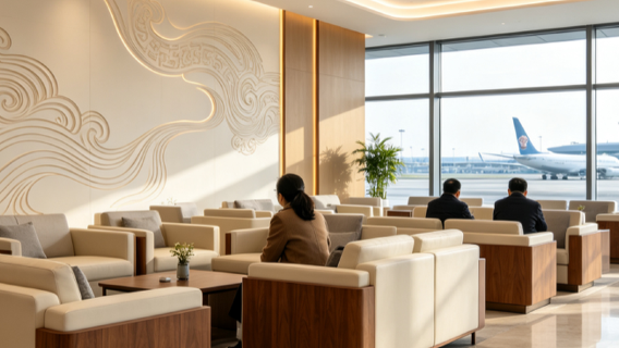 CSX Bandara Internasional Huanghua | VIP/Voucher Penggunaan Lounge Istirahat | Ruang Makan Khas/Transit/Istirahat