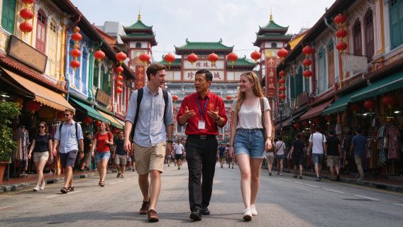 Visita guiada a pie para explorar la historia del barrio de Chinatown en Singapur
