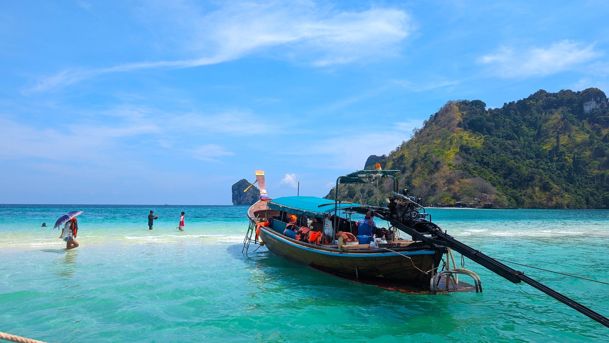 From Krabi: Private Longtail Boat 4-Hour Tour to Koh Poda, Chicken Island, Thale Waek