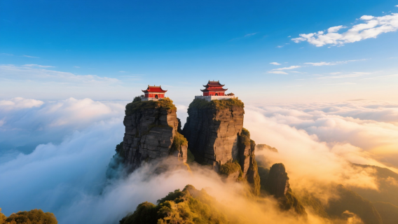 貴州梵淨山VIP一日遊（免排隊快速入園+免預約直達紅雲金頂）