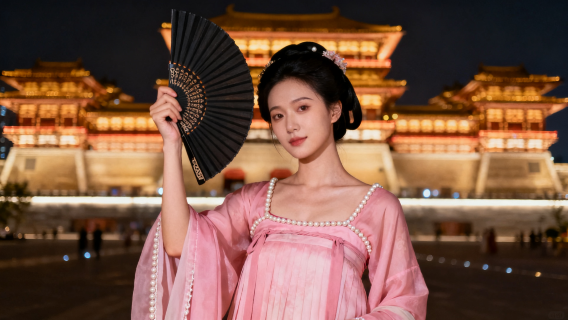 西安大唐不夜城旅拍【【全精修】精緻攝影旅行跟拍親子情侶閨蜜】