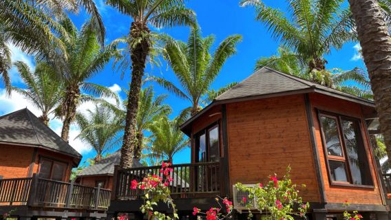 Villa vacacional Pineapple Sea en Semporna, Malasia|Cabañas de lujo y Pineapple Bay ofrecen servicio de lanzadera entre el hotel y el muelle.