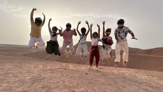 Magical Agafay Sunset: Camel Ride,Quad Adventure&Dinner Fire Show