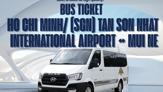 Tuyến Sân bay Tân Sơn Nhất/Hồ Chí Minh <=> Mũi Né (Khứ hồi): Dịch vụ đưa đón bằng Limousine & Xe buýt CỦA GO365vn