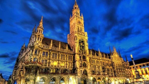Excursión de un día al Nuevo Ayuntamiento, MUNICH MARRIENPLATZ, Deutsches Museum y el mercado de granos